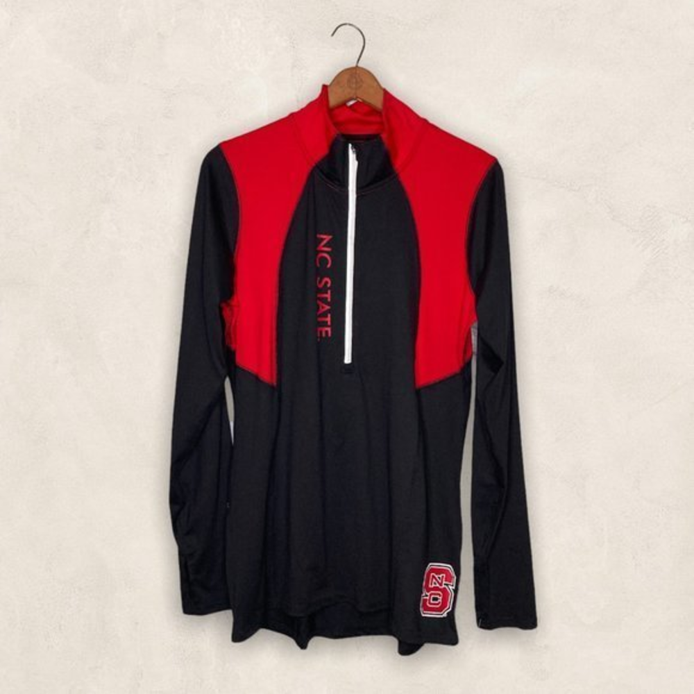 New Rivalry Threads M North Carolina NC State 1/2 Zip Athletic Pullover Top NCAA